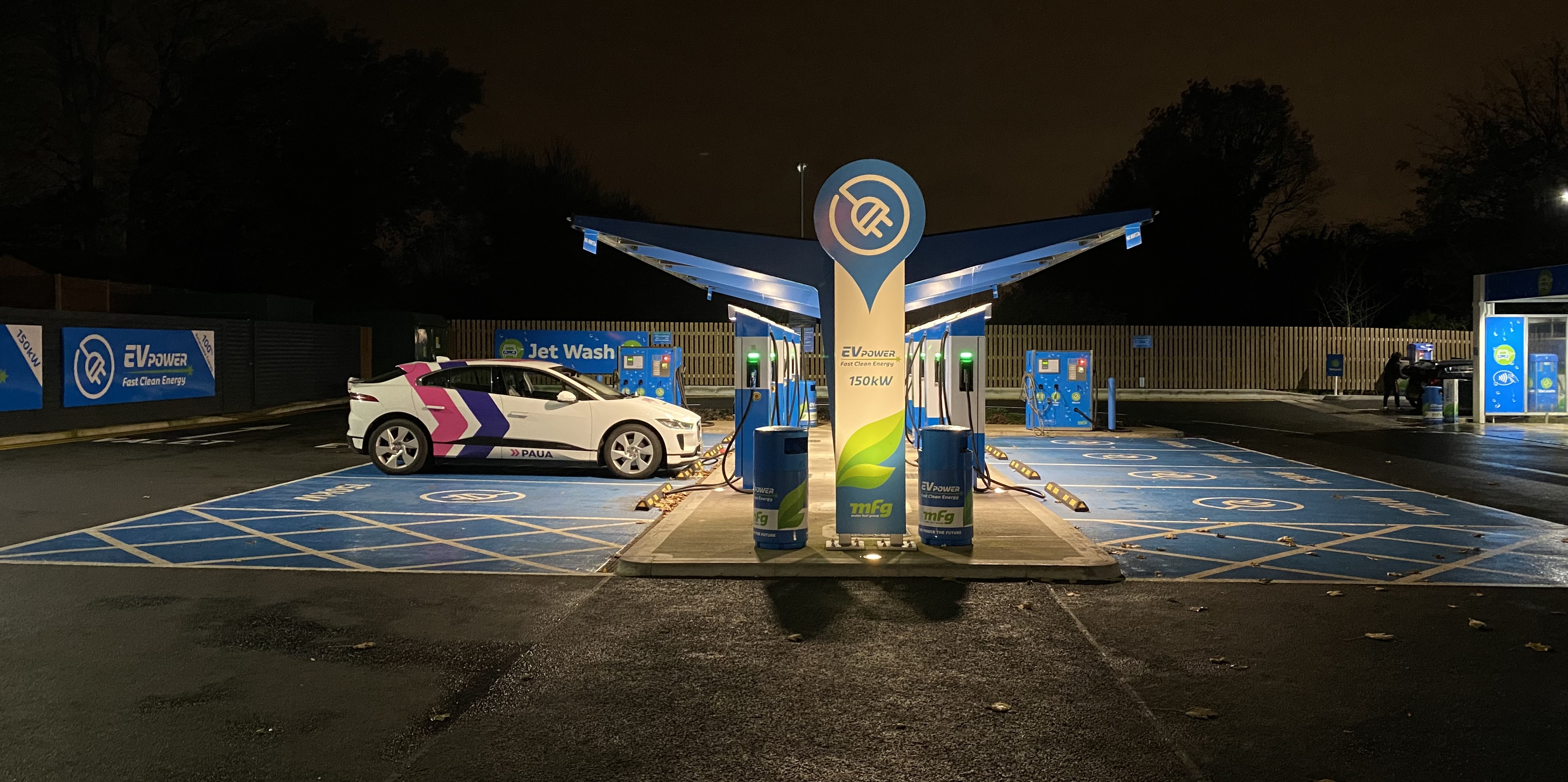 Paua EV charge card is now available on the MFG Motor Fuels Group EV charging network